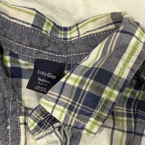 BabyGap Toddler Plaid Short Sleeve Shirt